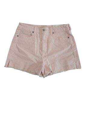 American Eagle Outfitters Light Pink Stretch Corduroy High Rise Mom Shorts 8